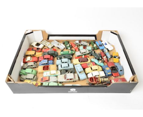 Postwar Diecast Vehicles, a playworn/repainted collection of private and competition vehicles, including examples by Dinky, C