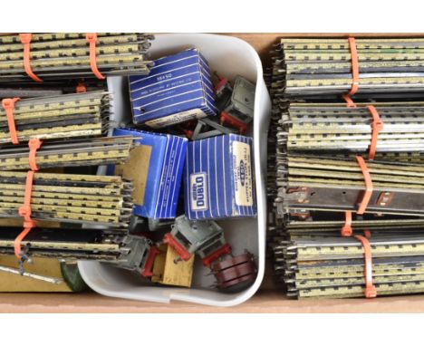 Very large quantity of Hornby-Dublo 00 Gauge 3-Rail Track and Accessories, including Turntable, Level Crossings (3), 3701 Str