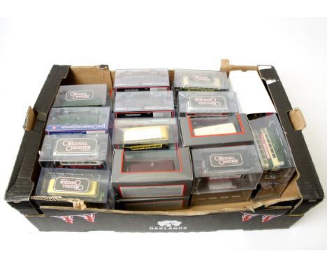 Corgi Original Omnibus, a collection of mostly vintage buses in plastic cases sixteen with card sleeves, some factory sleeves