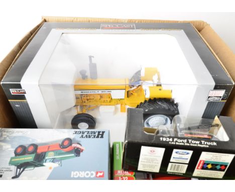 Agricultural Models and Others, a boxed group of vintage and modern vehicles, comprising 1:16 scale, Spec Cast, SCT 407,  Min