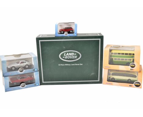 Oxford Diecast, a cased collection of vintage and modern vehicles, comprising 1:76 scale  Omnibus (12),  Automobile Company (