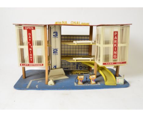 1960s and Later Toys and Games, a playworn collection, including a wood and plastic International Garage by Toy Works, Aurora