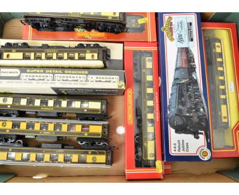 A Bachmann OO Gauge 'Jubilee' Class Locomotive and Various Pullman Coaches, the loco ref 31-251 rebuilt no 45736 in late BR g