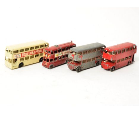 Postwar and Later Buses, Coaches and Trams,  a playworn collection of vintage and modern vehicles 1:64 scale and similar incl