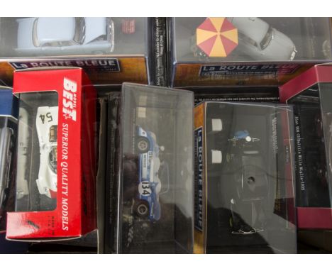 Modern Diecast Vehicles, a boxed/cased collection of1:43 scale and similar,  vintage private, competition and commercial vehi