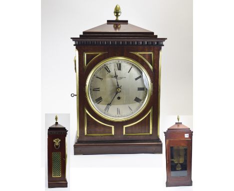 A Mahogany Cased Late 19th Century Bracket Clock by Goldsmiths and Silversmiths, Co Ltd 112 Regent Street with Fusee 8 Day Mo