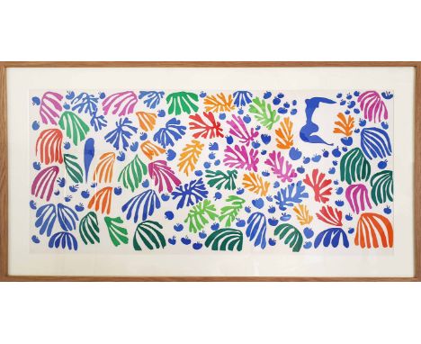 HENRI MATISSE 'Perruche et la Sirene', lithograph from the 1954 edition after Matisse's cut outs, printed by Mourlot, 35cm x 
