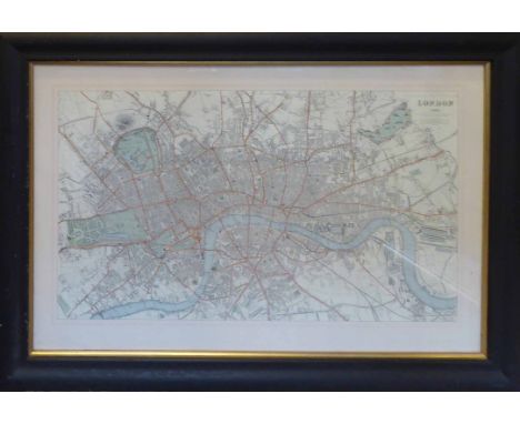 A SET OF SIX TOPOGRAPHIC PRINTS, including a map of London, a Bird's eye view of 1846 Dublin, and four riverside views of Lon