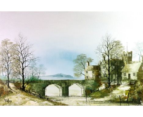 R Folland (British, 20th Century), The River Morn, signed 'Folland' (lower left) and bears Frost &amp; Reed Gallery label wit