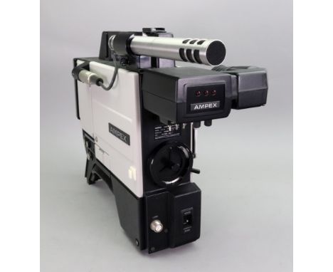 Ampex Camera Head FPC-10, serial no. 310396, fitted with a Panasonic WM-667 Electret Condenser Microphone, an Ampex 1.5" View