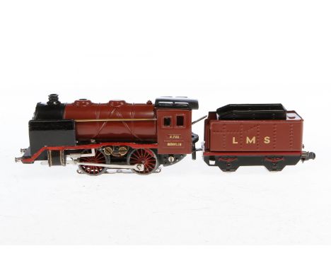 Märklin engl. B-Schlepptenderlok R 700 LMS, Spur H0, rotbraun/schwarz, rest.