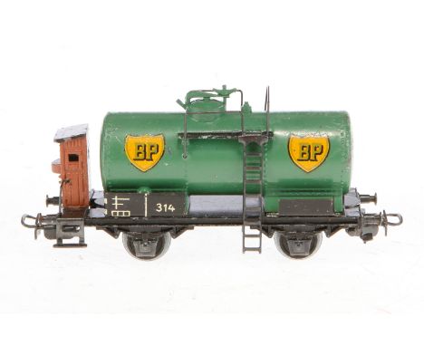 Märklin BP Kesselwagen 314, Spur H0, Guss, LS und Alterungsspuren, L 10, Z 3