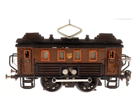 Märklin B E-Lok RS 3030, Spur 0, elektr., HL, 1 el. bel. Stirnlampe, seitlich Kühlschlangen, starrer Pantograph, Motor umgeba