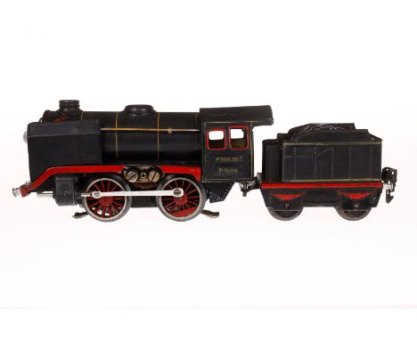Märklin B-Dampflok R 900, mit 2A-Tender, Spur 0, elektr., tw nachlackiert und besch., Z 4