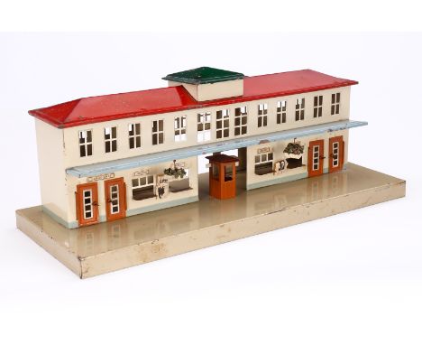 Fleischmann Bahnhof, mit Fahrdienst, Zeitungs- und Buffet-Schaltern, LS, tw RS, L 46, Z 3