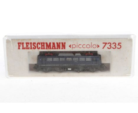 Fleischmann E-Lok 7335, Spur N, blau, Alterungsspuren, im besch. OK, Z 3