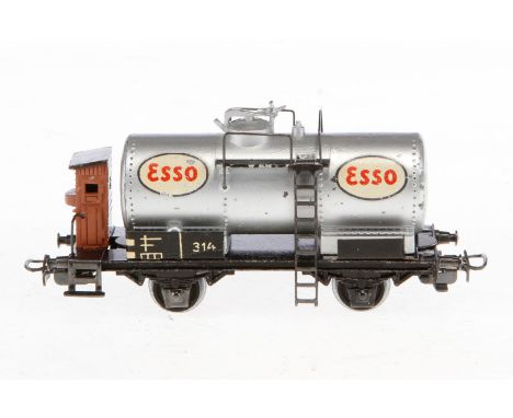 Märklin Esso Kesselwagen 314, Spur H0, Guss, LS und Alterungsspuren, L 10, Z 3
