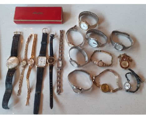 A quantity of 20th Century watches to include Sekonda, DKNY, Mortina, Skagen, a Smiths Astral rolled gold cocktail watch, a S