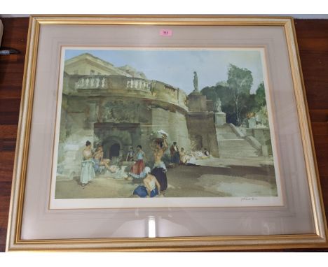 William Russell flint - Under the Palace, print signed in pencil 44cm x 60cmLocationIf there is no condition report shown, pl