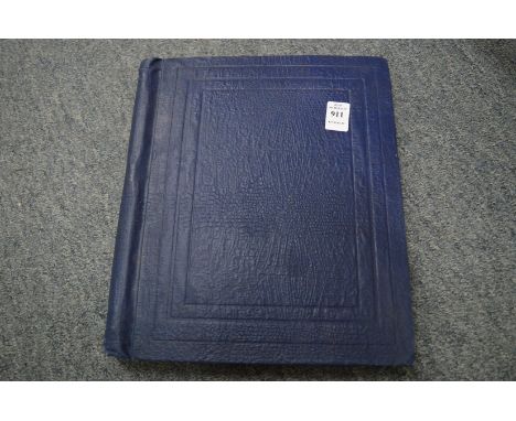 A stamp album and contents.