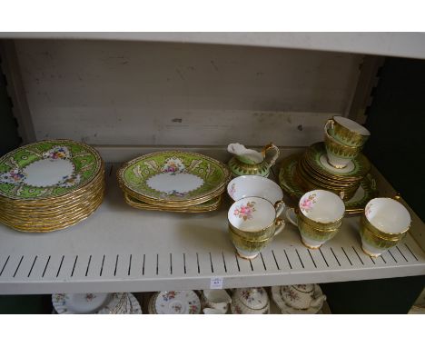 A quantity of Cauldon plates and dishes and a Hammersley part tea service.