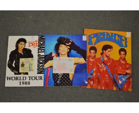Michael Jackson 'Bad' world tour programme and ticket stub, together with Prince 'Love Sexy' 1988 programme, ticket stub and 