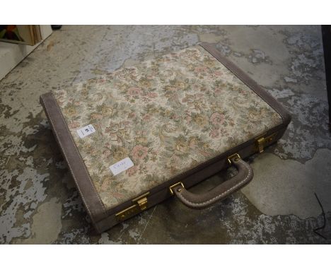 A floral briefcase.