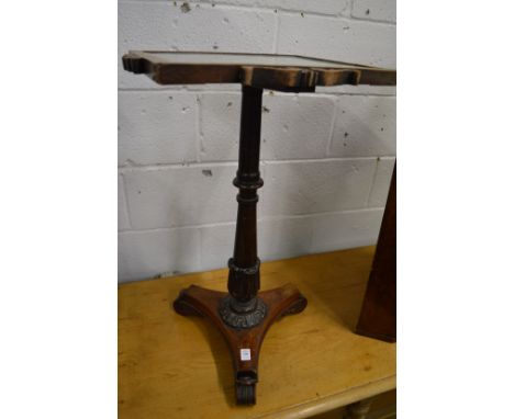 A 19th century rosewood occasional table/formerly a pole screen.