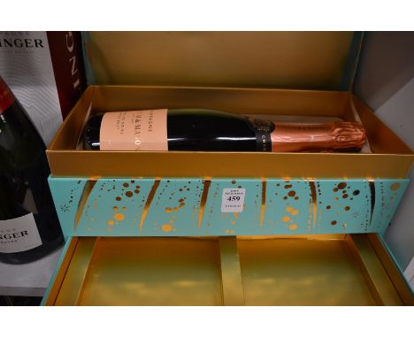 A bottle of Fortnam and Mason Champagne, boxed.