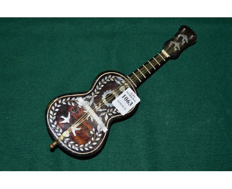 A musical guitar.