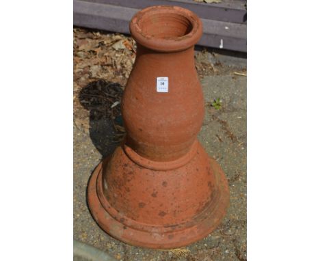 A terracotta rhubarb or other plant forcer.