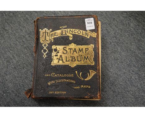 Stamp album and contents.