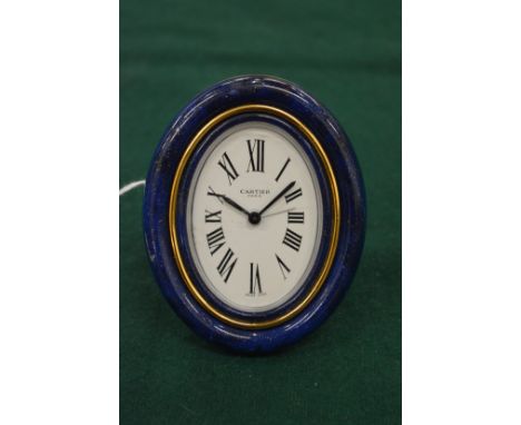 A Cartier strut clock.