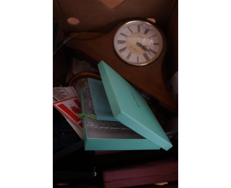 Mixed box to include modern London clock company mantle clock 
