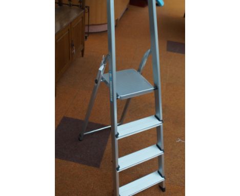 Aluminium step ladders, as new 