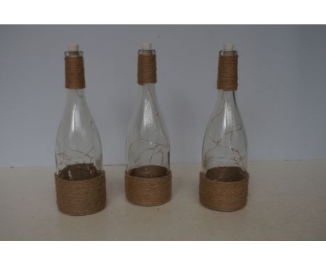 3 battery light up bottles 