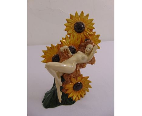 Carltonware figurine The Carlton Girl Sunflower 53/600, marks to the base