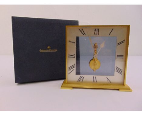 Jaeger-LeCoultre 8 day mantle clock in original fitted packaging to include original purchase receipt