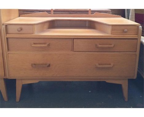 A G Plan light oak dressing table with adjustable mirror