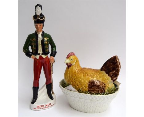 An Irish Mist porcelain advertising decanter modelled as a soldier, 'Irish Mist, Ireland's Legendary Liqueur' to base, 50cmH,