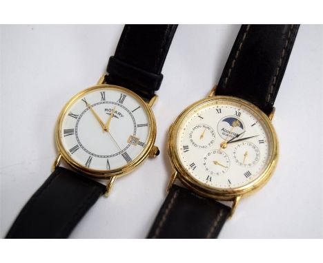 Two quartz wrist watches, one by Rotary, the other by Accurist