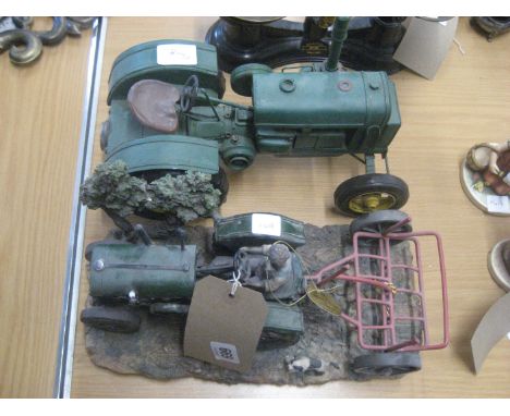 2 X TRACTOR ORNAMENTS
