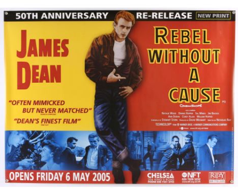 Rebel Without a Cause (R-2005) British Quad film poster, BFI re-release, directed by Nicholas Ray and starring James Dean and
