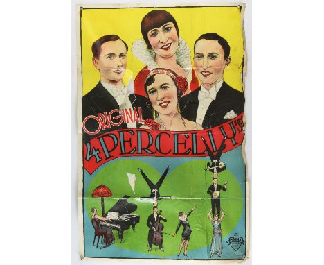 Circus - 10 Partial posters - Vintage advertising poster, folded, various sizes (10).  Provenance: From the W. E. Berry colle