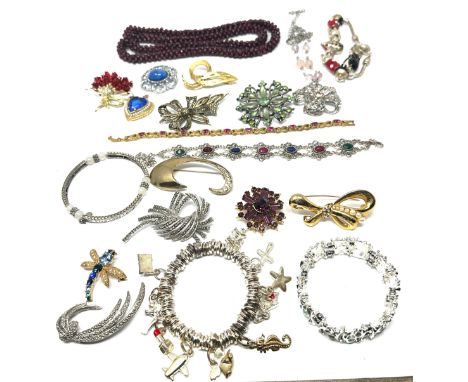 selection of 20 vintage and later costume jewellery 