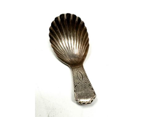 Georgian silver tea caddy spoon 
