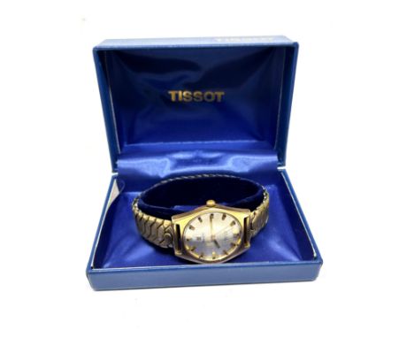Vintage Tissot Seastar PR 516 Swiss Made gents wristwatch original tissot box the watch is ticking 
