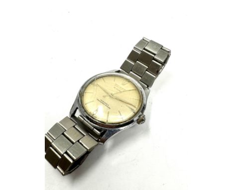 Vintage gents TUGARIS Monorex 17 Jewels Wristwatch the watch is ticking 