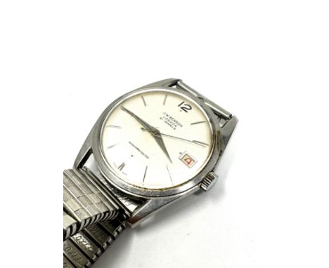 Vintage J.W.Benson London 21 jewel gents wristwatch the watch is ticking 