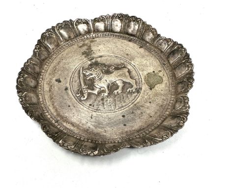 .950 middle eastern silver trinket dish 